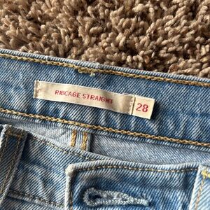 Levi's Blue Straight Leg Jeans Classic Denim